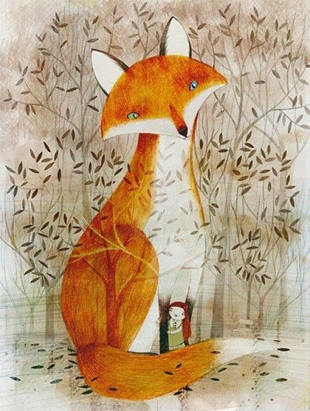 Лиса иллюстрация