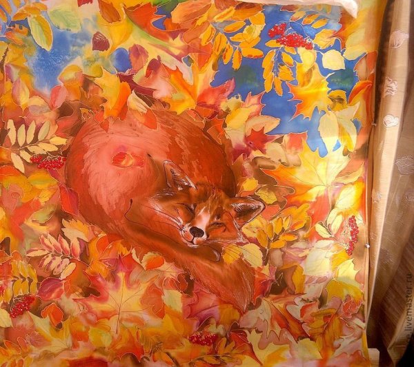 Осень рыжею лисицей