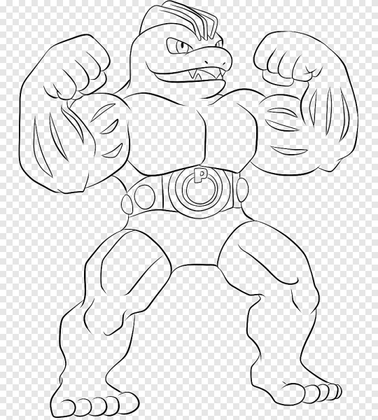 Мачамп покемон раскраска