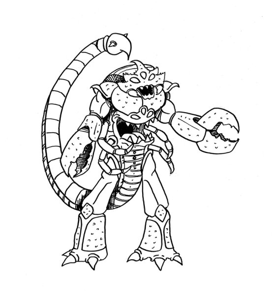 Раскраска герои Куджицу