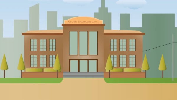 Школа мультяшный