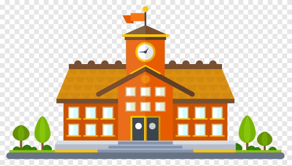 Здание школы без фона