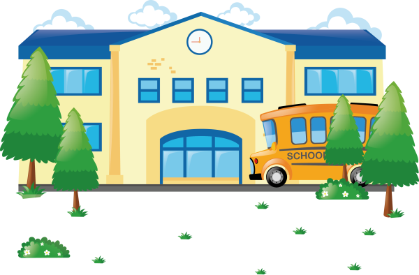 Здание школы картинка вектор
