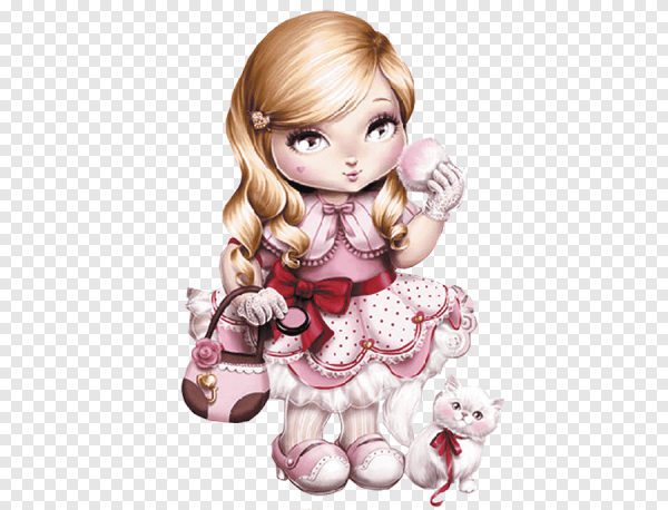 Куколка на белом фоне