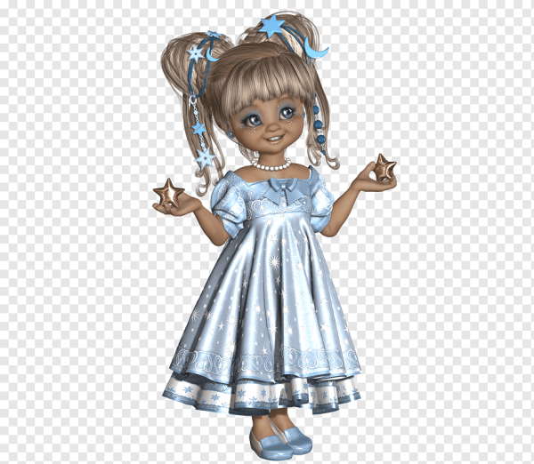 Кукла на прозрачном фоне