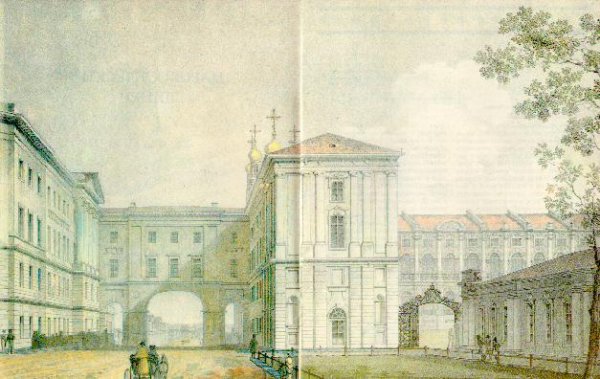 Царскосельский лицей рисунок Пушкина