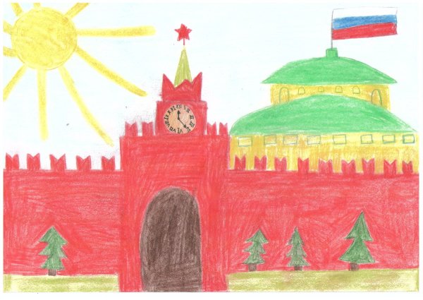 Рисунки Москвы детские