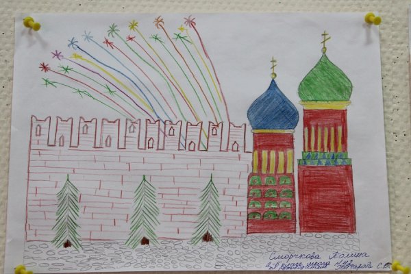 Спасская башня Кремля рисование