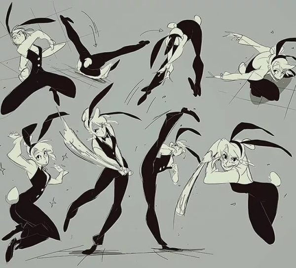 Динамичные позы