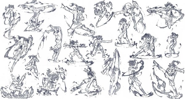 Позы боя референс