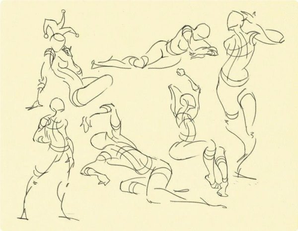 Тренировка рисования поз