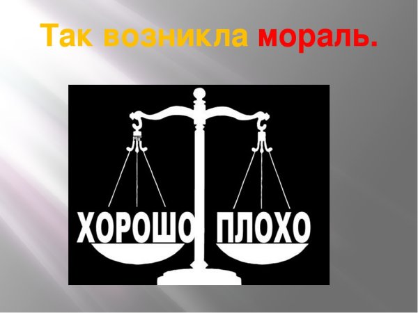 Презентация на тему мораль