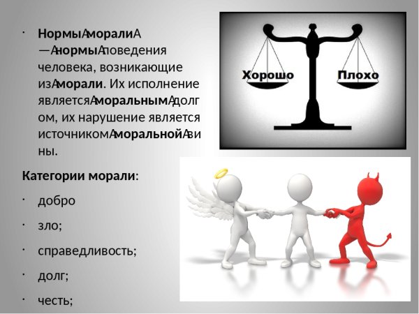 Изображение нравственности