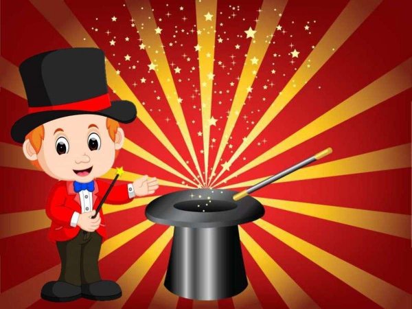 Смайлик фокусник