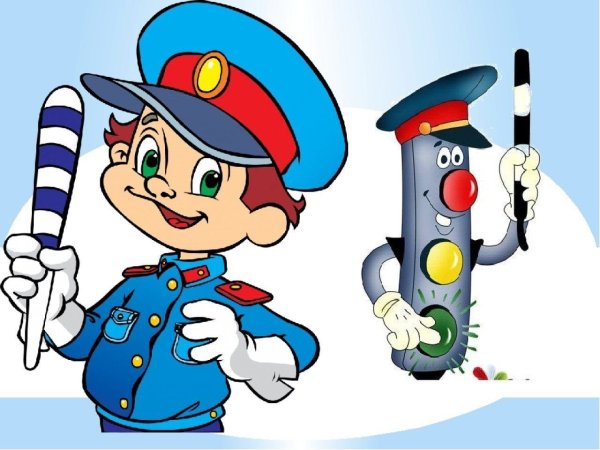 Картина инспектора ДПС для детей
