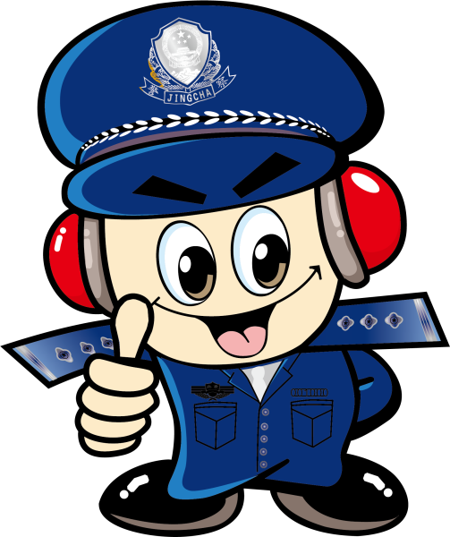 Гаишник на прозрачном фоне