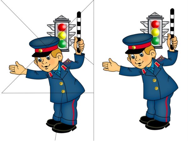 Мультяшный милиционер