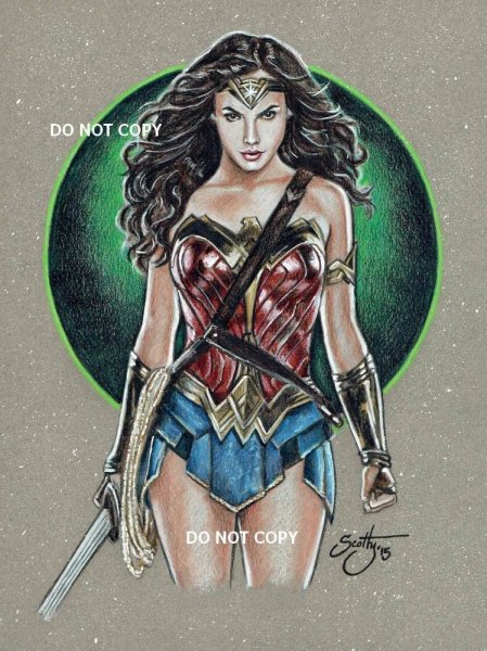 Чудо женщина для срисовки