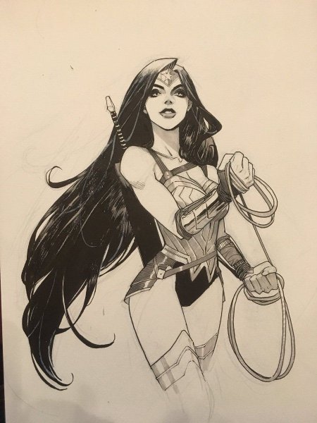 Нарисовать чудо женщину