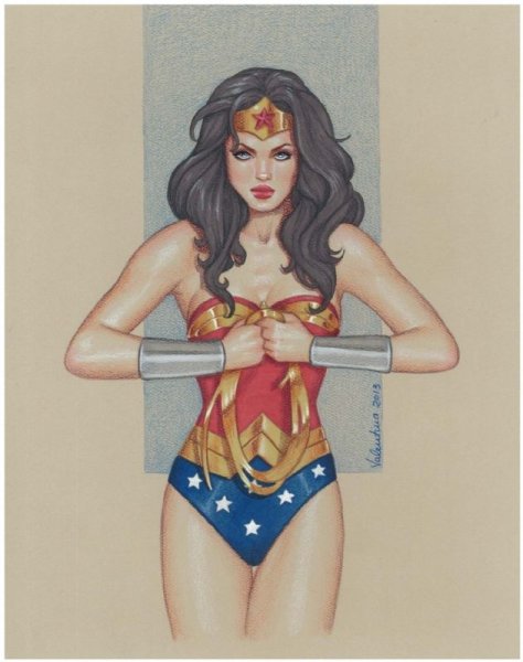 Чудо женщина скетч