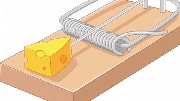 Мышеловка на прозрачном фоне