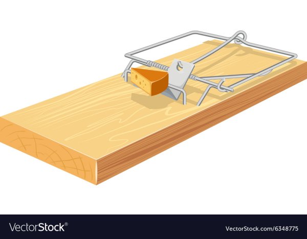 Мышеловка на прозрачном фоне