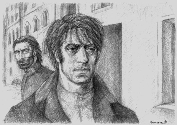 Родион Раскольников с топором арт