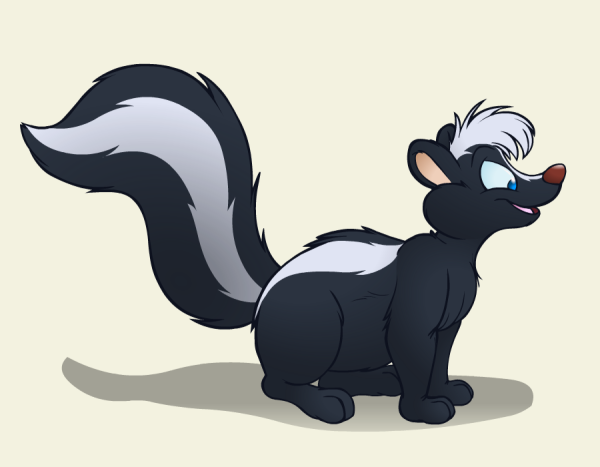 Скунс иллюстрация