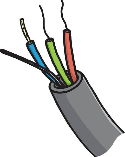 Провода нарисованные