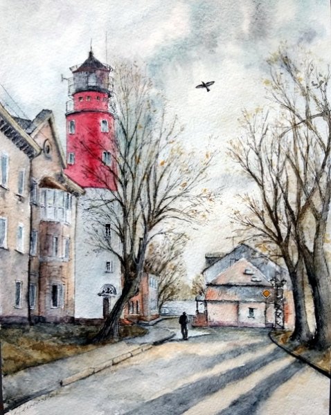 Кенигсберг Калининград акварель