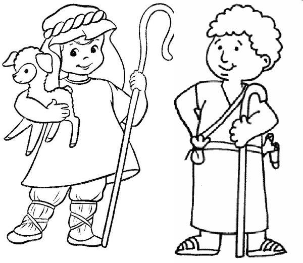 Пастух раскраска