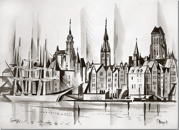 Калининград акварель