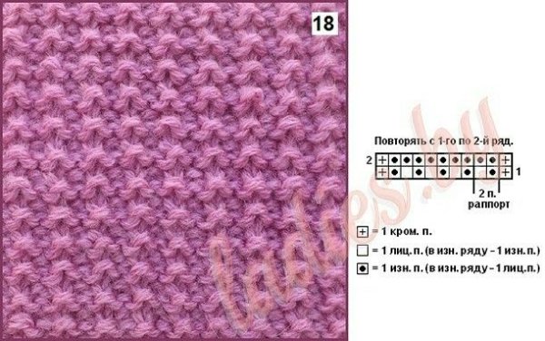 Вязание узор кукурузка спицами схема