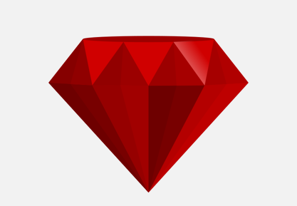 Рубин нарисованный