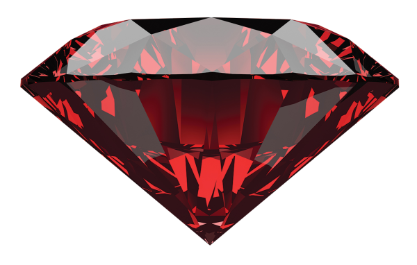 Красный бриллиант и Рубин