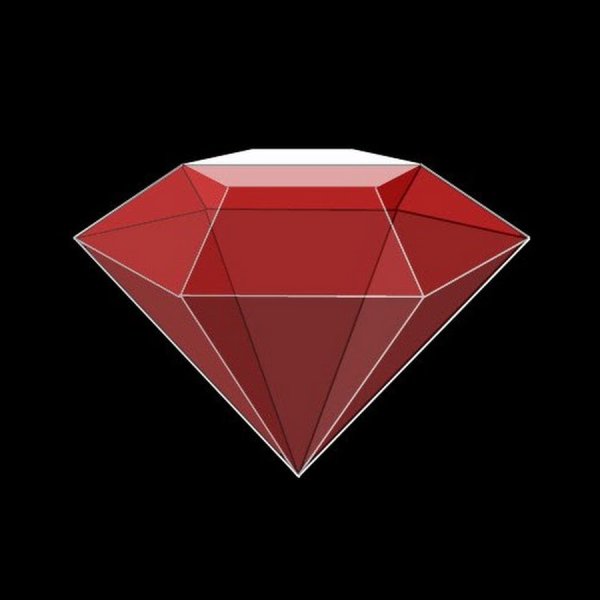 Рубин нарисованный