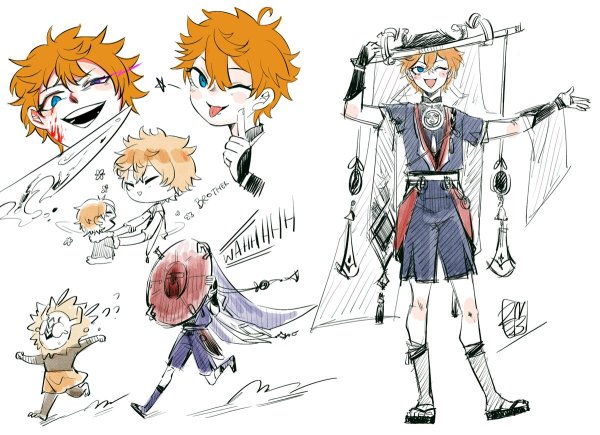 Скарамучча Геншин Чиби