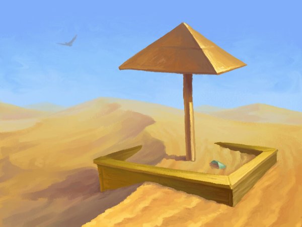 Картина в песочнице