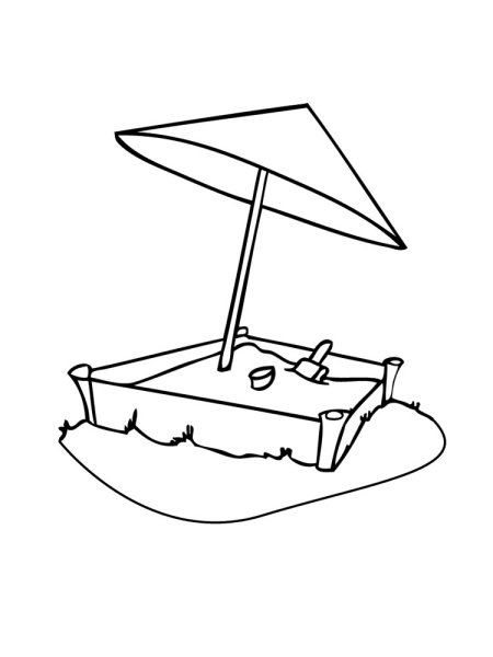 Песочница раскраска