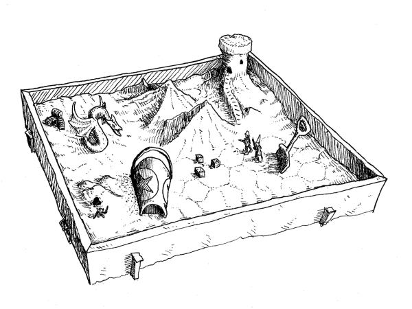 Песочница раскраска для детей