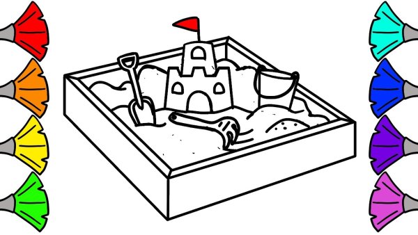 Песочница раскраска