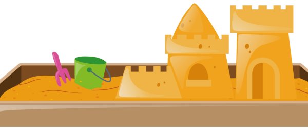 Песочница мультяшная