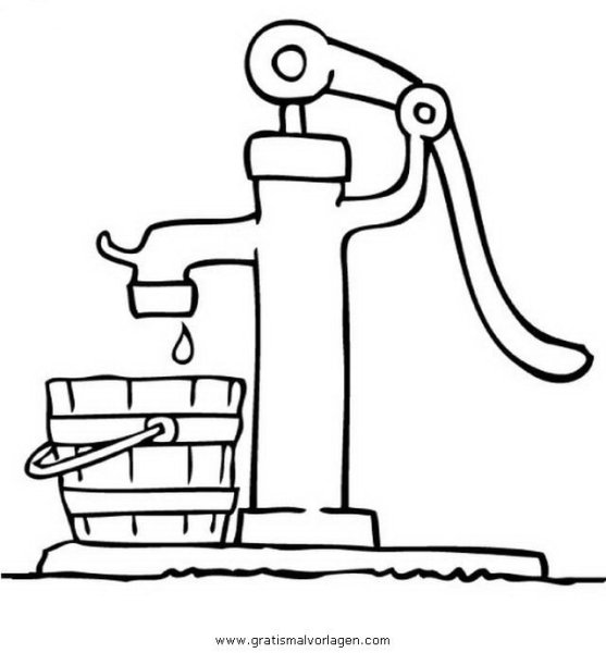 Насос раскраска для малышей