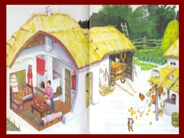 Домик с соломенной крышей вектор