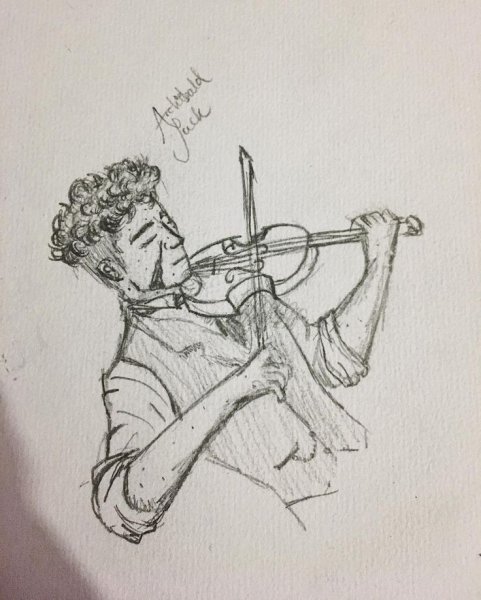 Скрипач Графика