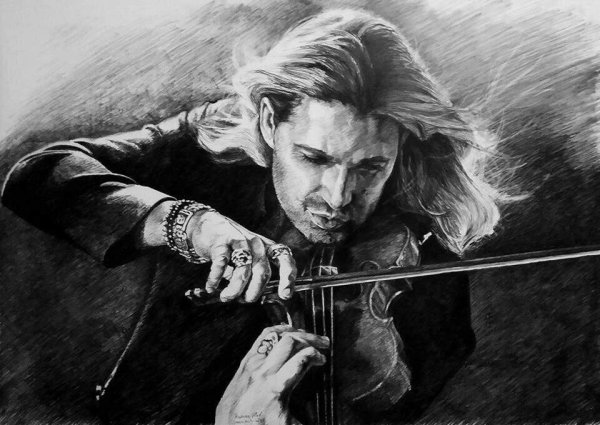 Рисунок Дэвид Гарретт