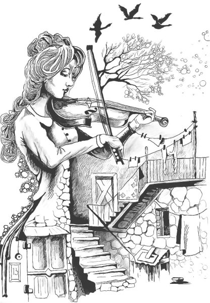 Девушки со скрипкой