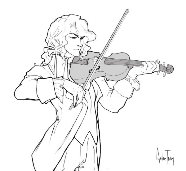 Скрипач референс в полный рост