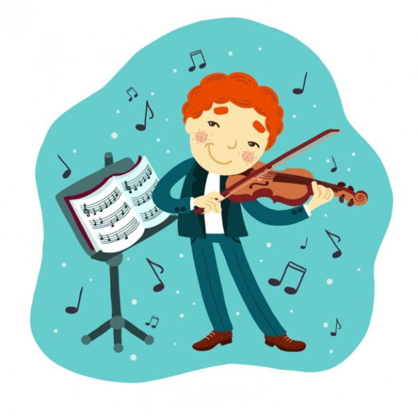 Скрипач мультяшный