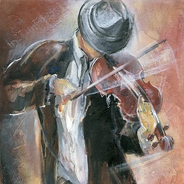 Скрипач пианист виолончелист живопись